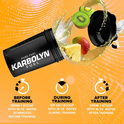 EFX Sports Karbolyn Fuel Complex Carbohydrate Post Workout & Pre Workout Powder Clinically Tested Intense Energy Supplement Shake, Tropical Storm (4 LB 4.8 OZ)