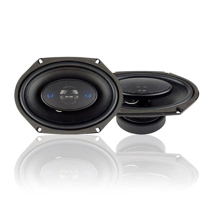 BLAUPUNKT Haut-parleur coaxial audio de voiture 4 voies 300 W 6 x 8 pouces, lot de 2 noirs 31,1 cm x 21,6 cm x 9,5 cm