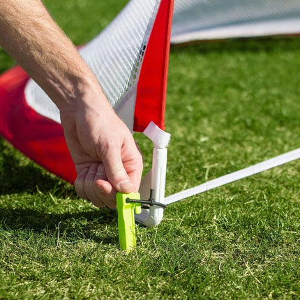 GoSports Portable Pop Up Soccer Goals for Backyard - Kids & Adults - Set of Two 2.5 ft Nets with Agility Training Cones and Carrying Case