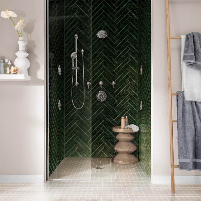 Moen S6310EP ExactTemp 7" Eco-Performance One-Function Rainshower Showerhead with Immersion Technology at 2.0 GPM Flow Rate, Chrome