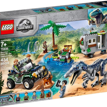 LEGO 75935 Jurassic World Enfrentamiento con el Baryonyx: La Caza del Tesoro, Set de Construcción con Dinosaurio y Buggy Todoterreno de Juguete