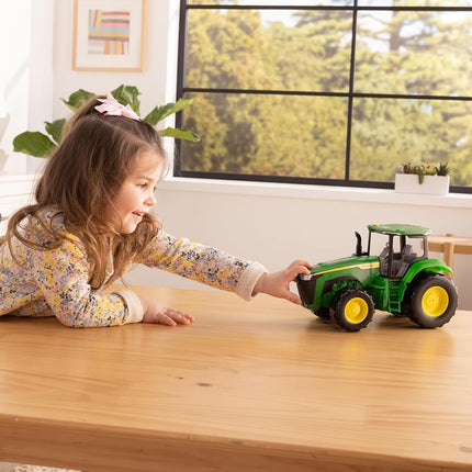 TOMY John Deere Light and Sound Tractor, Die Cast Farm Vehicle Toy with Sounds and Working Lights, Durable Construction, Collectible Farming Toy for Kids and Tractor Fans