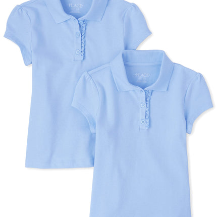 The Children's Place Girls' Short Sleeve Ruffle Pi