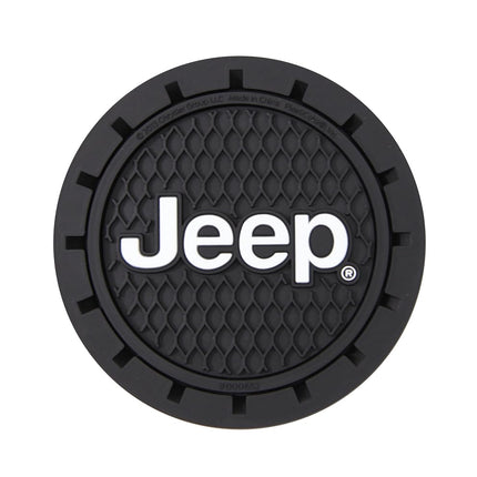 Plasticolor 000652R01 Dessous de verre pour porte-gobelet de voiture, camionnette, SUV Jeep, lot de 2, noir