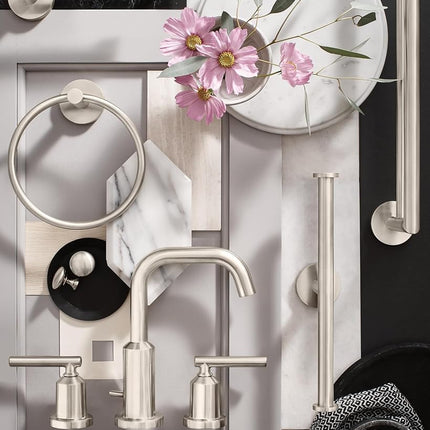 Moen Y5709BN Arlys Modern Single Post Toilet Paper Holder, Brushed Nickel