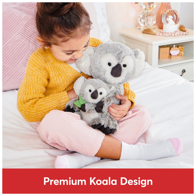 GUND Zozo The Koala Bear with Joey Plush Stuffed Toy for Ages 1 and Above, Grey/White, 10 Inch
