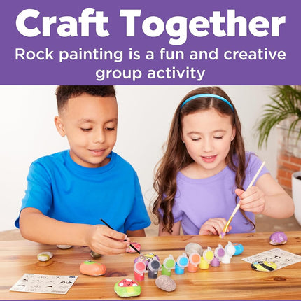 Creativity for Kids Hide & Seek Rock Painting Kit - Arts & Crafts for Kids - Includes Rocks & Waterproof Paint
