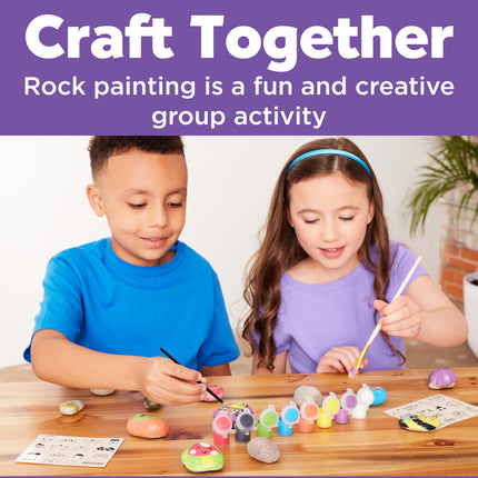Creativity for Kids Hide & Seek Rock Painting Kit - Arts & Crafts for Kids - Includes Rocks & Waterproof Paint