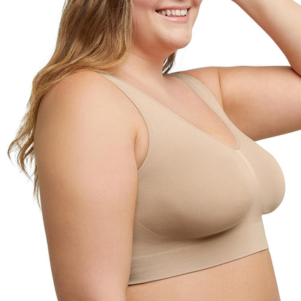 Just My Size Women's Soft Bra, Nude, 6X