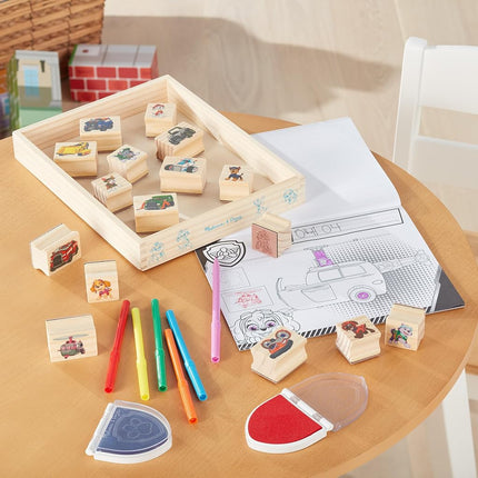 Melissa & Doug PAW Patrol Wooden Stamps Activity Set With Markers