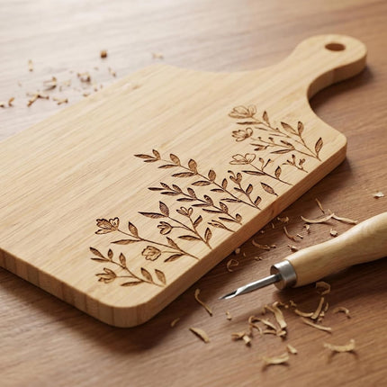HAKZEON 10 Pack 11x5 Inch Small Bamboo Cutting Boards Bulk, Wood Chopping Board Blank for Crafts, Laser Engraving Charcuterie Serving Tray, Kitchen Wedding Present