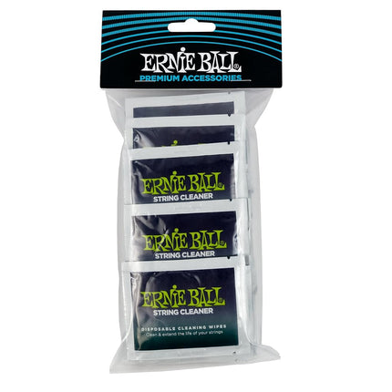 Limpiador de cuerdas Ernie Ball Wonder Wipes, paquete de 20