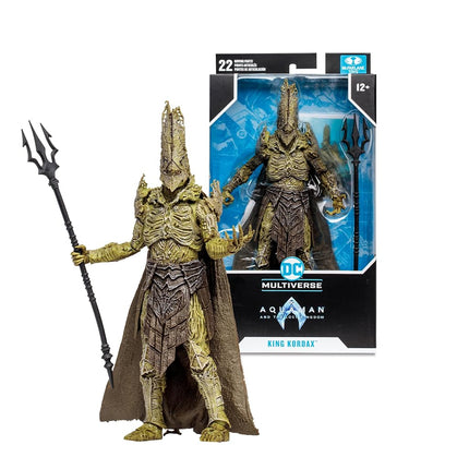 McFarlane Toys DC Multiverse King Kordax 7-Inch Action Figure - Incredibly Detailed Brute Conqueror with Ultra Articulation, Trident, and Collectible Art Card