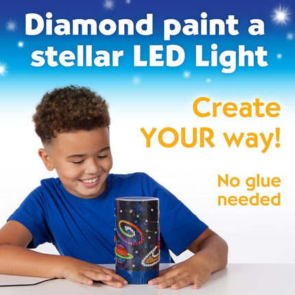 Creativity for Kids Big Gem Diamond Painting Light - Crea Tu Propia Luz Nocturna DIY, Kit de Manualidades con Diamantes para Niños de 6 a 8+ Años