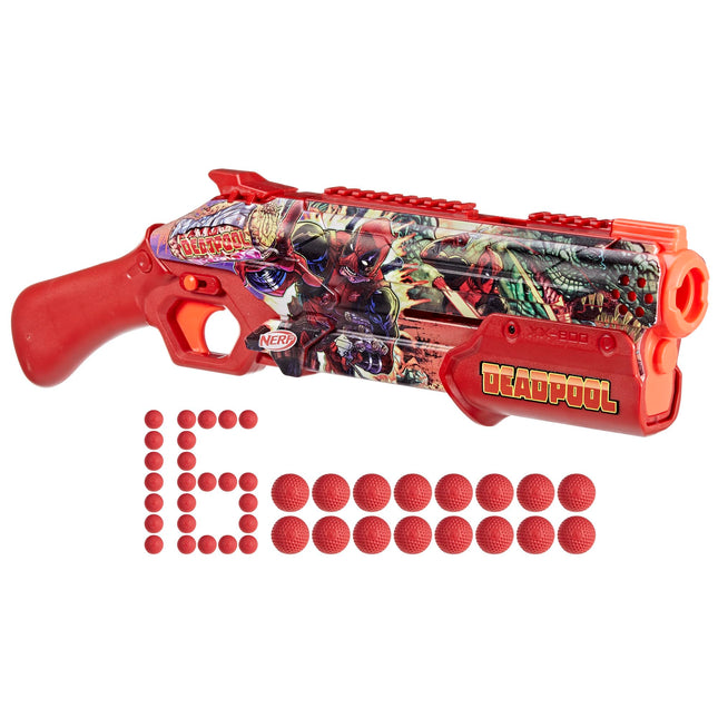 Nerf Marvel Deadpool Blaster, 16 Nerf Rival Accu-R