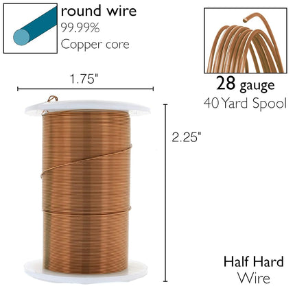 The Beadsmith Copper Jewelry Wire
