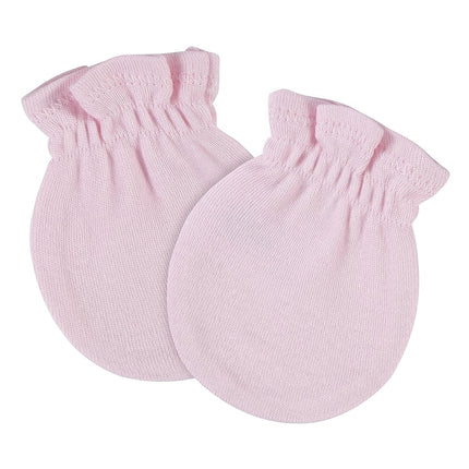 Gerber Baby Girls' 8-pack and 12-pack No Scratch Mittens, Gray Heather, 0-3 Months (8-pack)