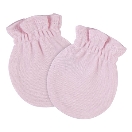 Gerber, manoplas de 8 y 12 unidades sin arañazos para bebé, color rosa claro, de 0 a 3 meses (paquete de 8)