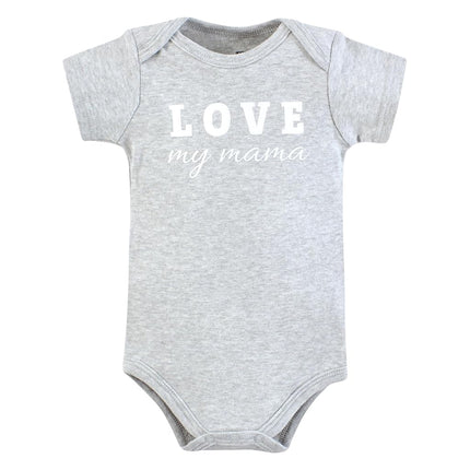 Hudson Baby Unisex Baby Cotton Bodysuits, Neutral Abstract, 18-24 Months