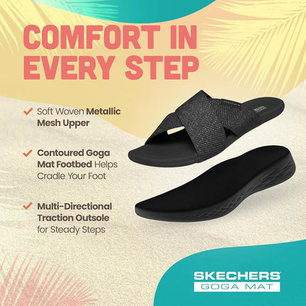 Skechers Women's On-The-Go 600 Glistening, Black, 4 UK