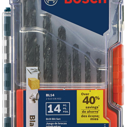 BOSCH BL14 14-Piece Assorted Set Three-Flat Shank 