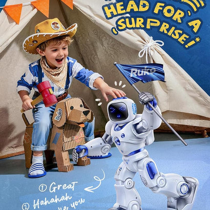 Ruko 1088 Smart Robot Toys, Remote/App/Voice Control, Gifts for Kids