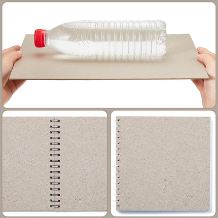 Lewtemi 20 Pcs Book Board 10 x 12.5 Inch, Binders Chipboard Designer Bookboard Kraft Heavy Duty Sheets Bookbinding Supplies for Binding Cover (0.098 Inch Thick)