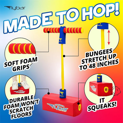 Flybar Jump and Squeak Pogo Stick, Red