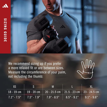 adidas Essential Training Gloves - Red - XL