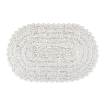 DII Crochet Collection Reversible Bath Mat, Large 