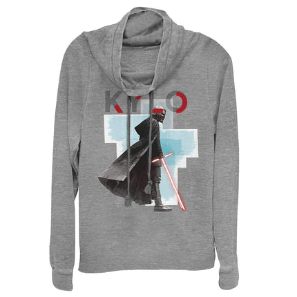 Sudadera con cuello vuelto de Kylo Ren Siniestro de STAR WARS para jóvenes, de El Ascenso de Skywalker - Gris jaspeado - Talla extra pequeña, gris jaspeado, extra pequeña