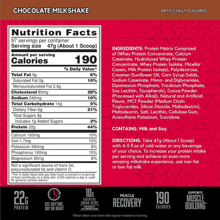 BSN SYNTHA-6 Ultra Premium Protein Blend, Chocolate Milkshake, 4.56kg, 97 Servings
