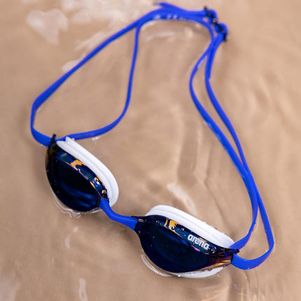 arena unisex-adult Python mirror 1E763-P , unisex-adult, Python mirror, 1E763, Blue Mirror-White, NS