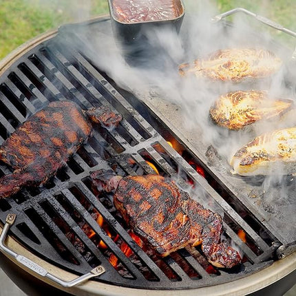 Cuisinart CHA-830 Cleanburn Fire Pit Griddle & Grill 2-in-1 Cooking Top, Pre-Seasoned Cast Iron
