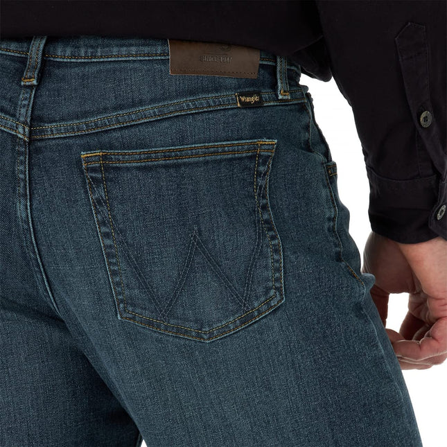 Jean Wrangler authentique pour homme coupe décontractée - Bleu - Taille 34 US x 34 US