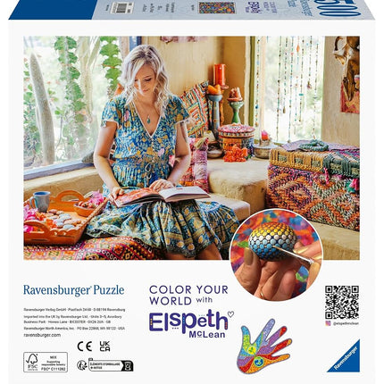 Ravensburger Color Your World Series: Happy Beads 500 Piece Jigsaw Puzzle for Adults - 80695 - Handcrafted Tooling, Made in Germany, Every Piece Fits Together Perfectly