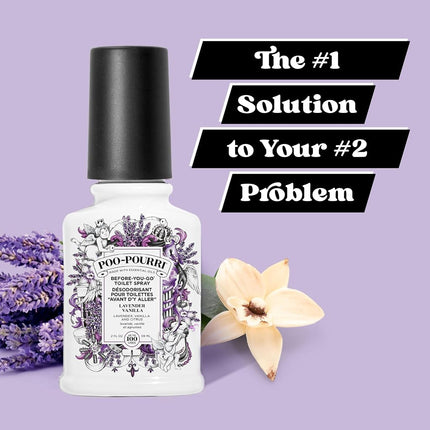 Poo-Pourri Lavender Vanilla Toilet Spray Eliminates Bathroom Odors, 59 ml