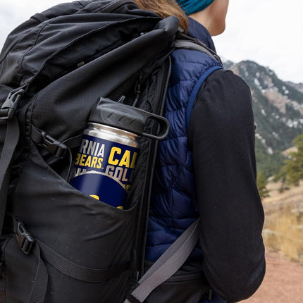 Rico Industries NCAA Cal Berkeley Golden Bears 22oz Stainless Steel Tumbler with Lid - Great for Coffee, Tea, Water or Cocktails