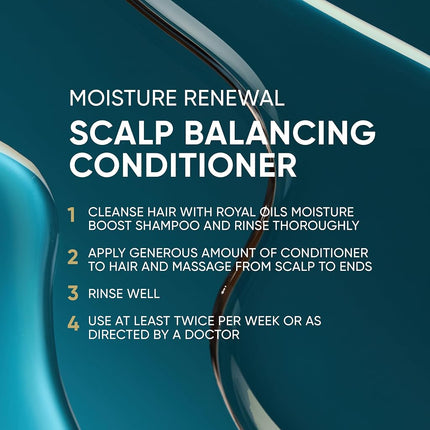 (NEW with Pump) - Head & Shoulders Royal Oils Dandruff Shampoo & Conditioner Set with Coconut Oil and Apple Cider Vinegar, Curly Hair Products, 929ml Each