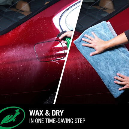 Turtle Wax 50834 1-Step Wax & Dry-26 oz. Double Pack with Microfiber Towel, 52. Fluid_Ounces, 2
