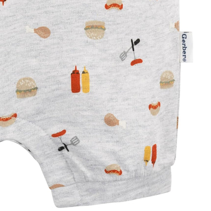 Barboteuse polo en coton Gerber pour bébé garçon, Barbecue, 0-3 mois
