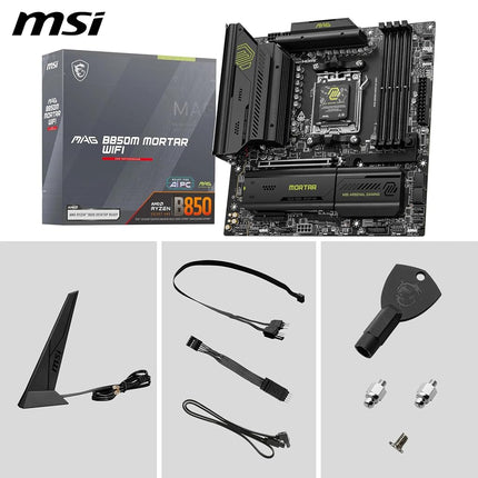 MSI MAG B850M MORTAR WIFI Motherboard, mATX - Ryzen 9000/8000/7000, AM5