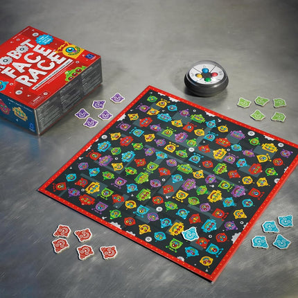 Educational Insights Robot Face Race, Fast Paced Color Recognition Matching Game, for Ages 4+