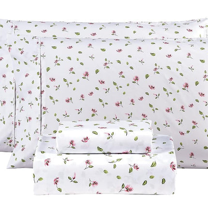 Mooreeke Floral Queen Sheets, Soft Breathable Micr