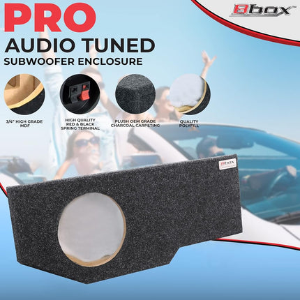 Atrend A201-12CP Single-Sealed Up-Fire Enclosure for Dodge Ram Quad Cab 2002 and Up