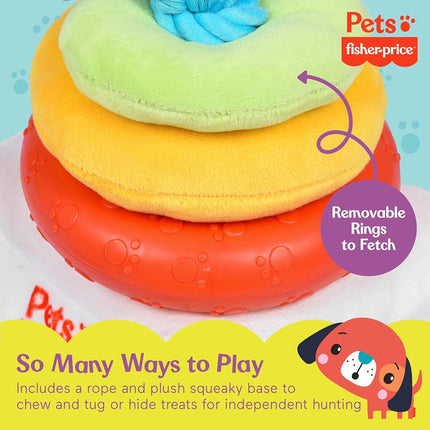 Fisher-Price Attack-A-Stack Chase and Toss Dog Toy