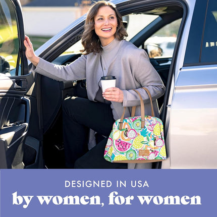 Fit+Fresh Laketown Adult Insulated Lunch Bag for Women and Men - Cute Small Lunchbox Tote for Work and School