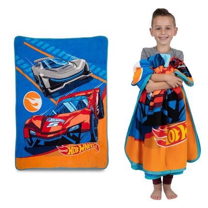 Manta súper suave de microfibra raschel Franco Kids Bedding, 46 x 60 pulgadas, Hot Wheels