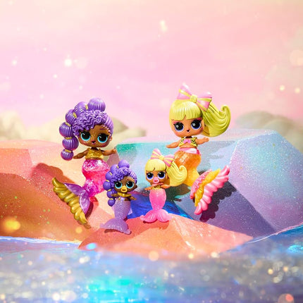 L.O.L. Surprise! Mermaids Makeover Magic Tots - DIY Wearable Lip Gloss for You and Your Doll, Mix and Create Makeup, Fun Water Play, 6 Dolls to Collect - for Ages 4+ Years