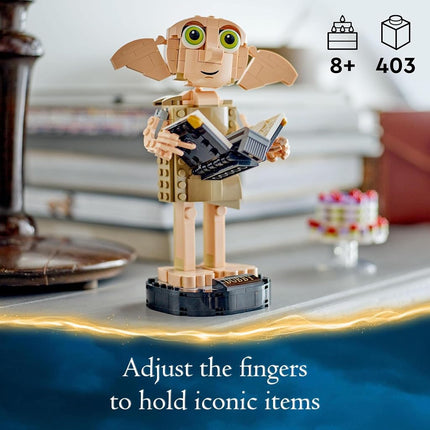 LEGO Harry Potter Dobby the House-Elf Building Toy for 8+ Year Old Girls & Boys, Posable Wizarding World Character Figure Set, Bedroom Accessories, Collectible Kids' Toys, Treat for Fans 76421